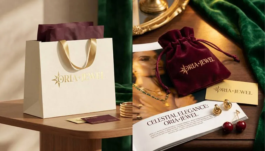 ORIA packaging and stationery mockups